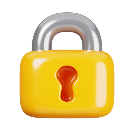 Lock  3D Icon