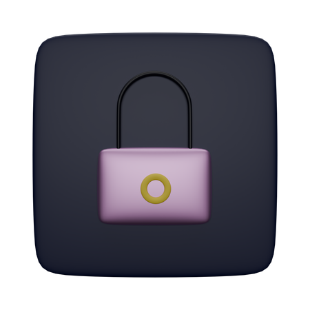 Lock  3D Icon