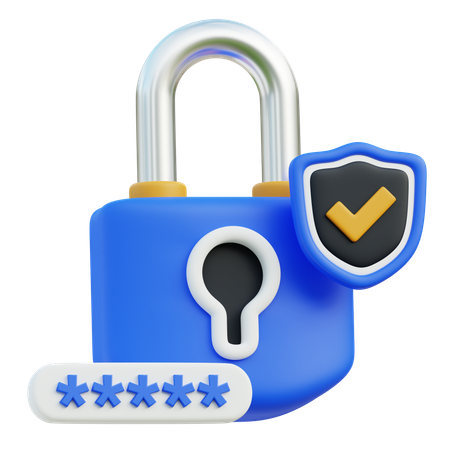 Lock  3D Icon