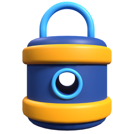 Lock  3D Illustration