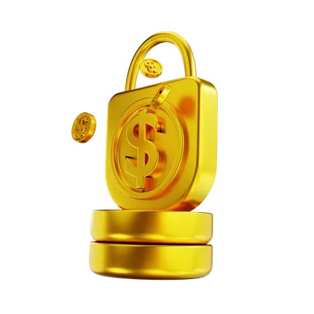 Lock  3D Illustration