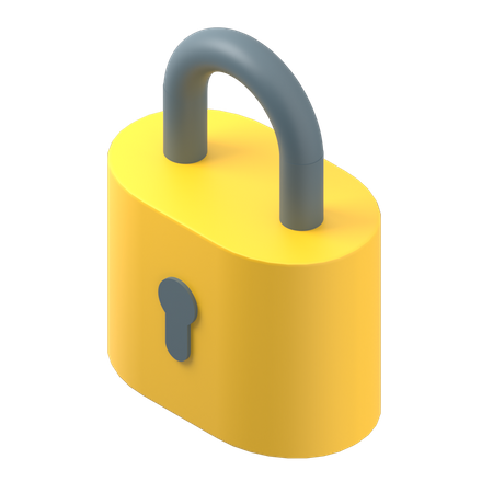 Lock  3D Illustration