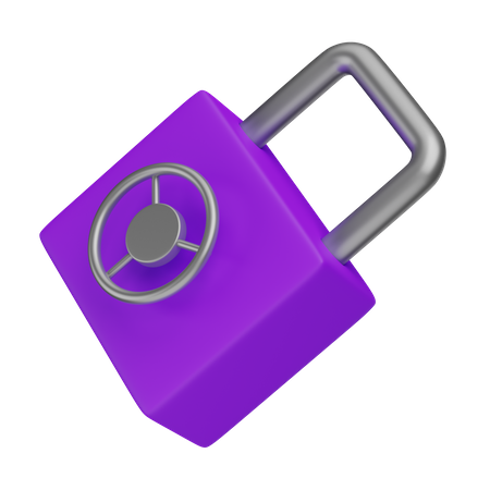 Lock  3D Illustration