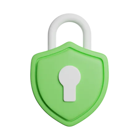 Padlock Key Security 3D Icon