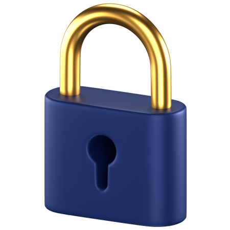 ロック  3D Icon