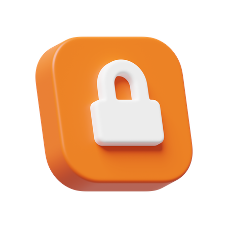 Lock  3D Icon