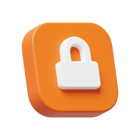 Lock  3D Icon