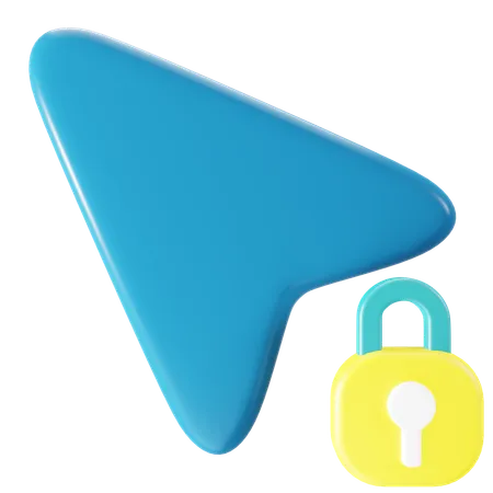 Lock Cursor  3D Icon