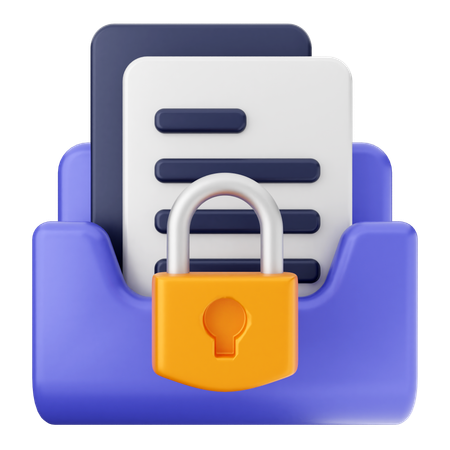 Lock Folder  3D Icon