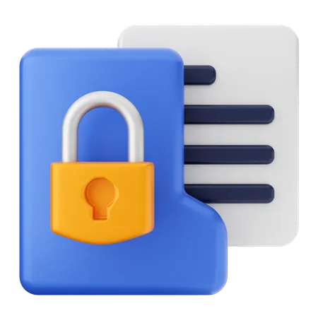 Lock Folder  3D Icon