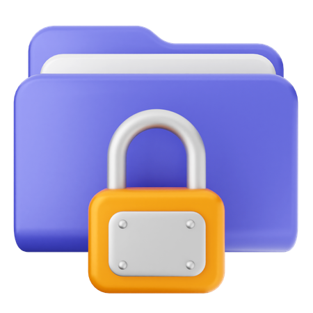 Lock Folder  3D Icon