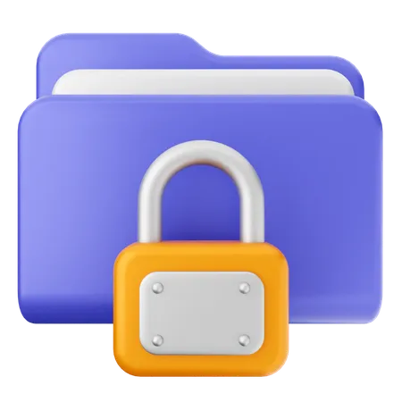 Lock Folder  3D Icon