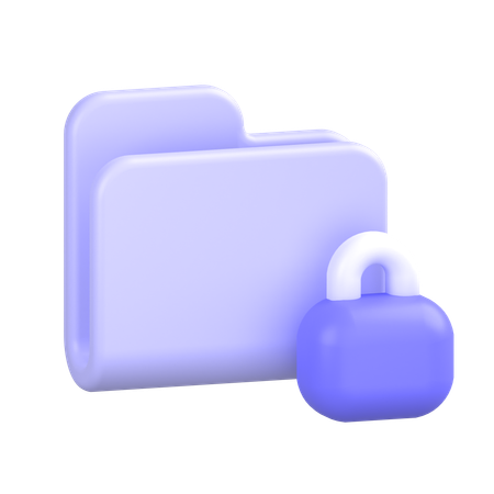 Lock Folder  3D Icon