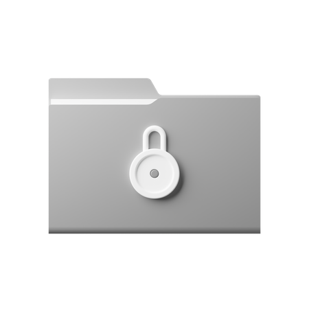 Lock Folder  3D Icon