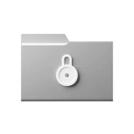 Lock Folder  3D Icon