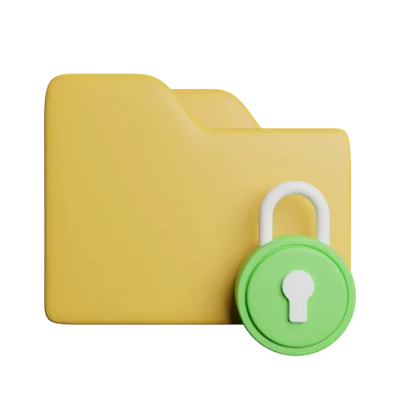 Lock Folder  3D Icon