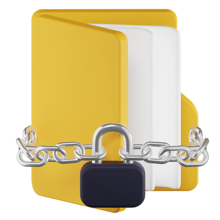 Lock Folder  3D Icon