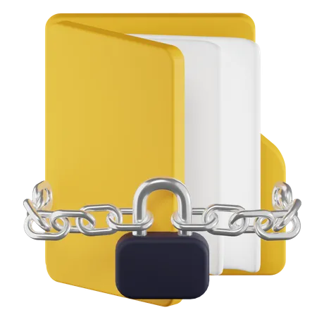 Lock Folder  3D Icon