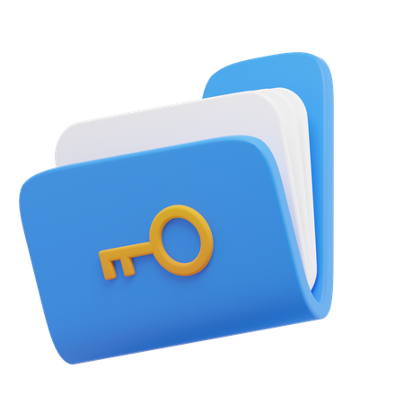 Lock Folder  3D Icon