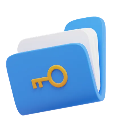 Lock Folder  3D Icon