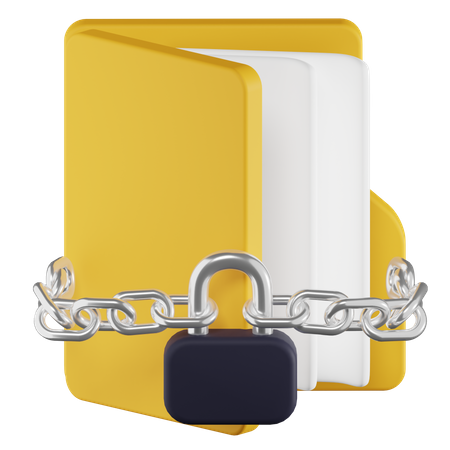 Lock Folder  3D Icon
