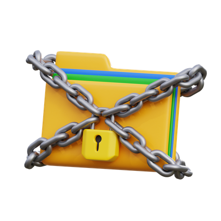 Lock Folder  3D Icon