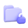 lock folder 3d logos