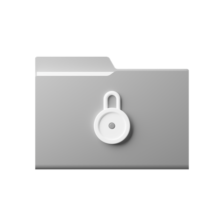 Lock Folder  3D Icon