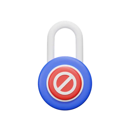 Lock Forbidden  3D Icon