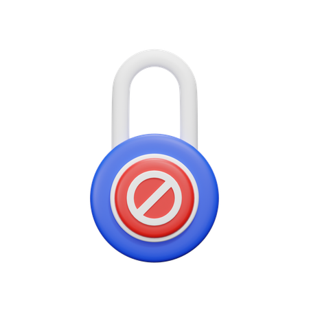 Lock Forbidden  3D Icon