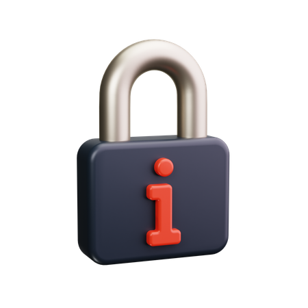 Lock Info  3D Icon