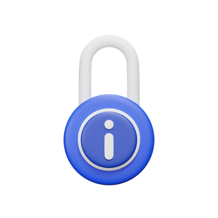 Lock Information  3D Icon