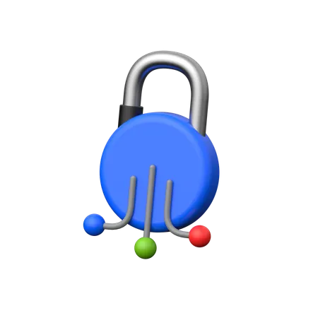 Lock Integration  3D Icon