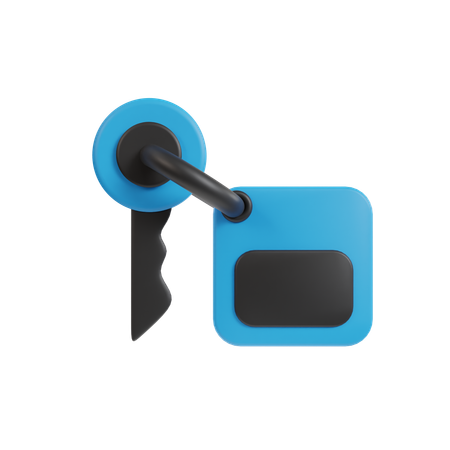 Lock Key  3D Icon