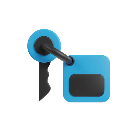 Lock Key  3D Icon