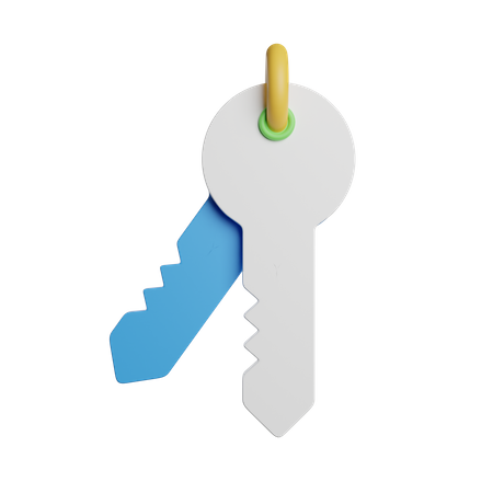 Lock Key  3D Icon