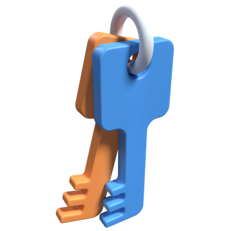 Lock Key  3D Icon