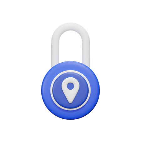 Lock Location  3D Icon