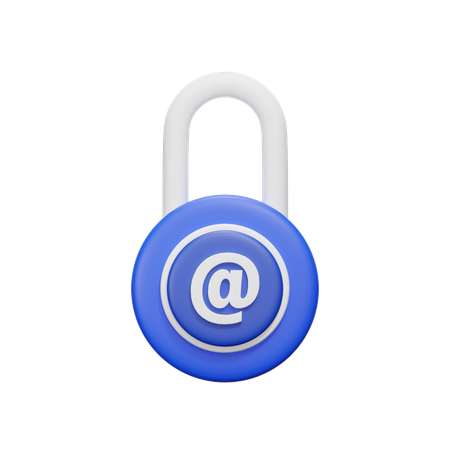 Lock Mail  3D Icon