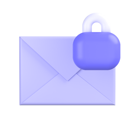 Lock-mail 3D Icon