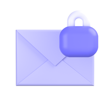 Lock-mail 3D Icon