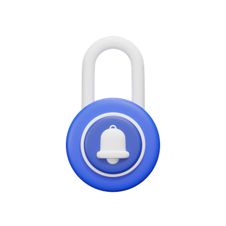 Lock Notification  3D Icon