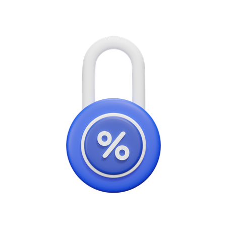 Lock Offer  3D Icon