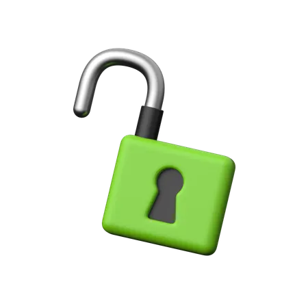 Lock Open  3D Icon