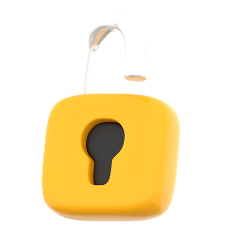 Lock Open  3D Icon