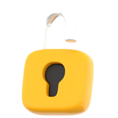 Lock Open  3D Icon