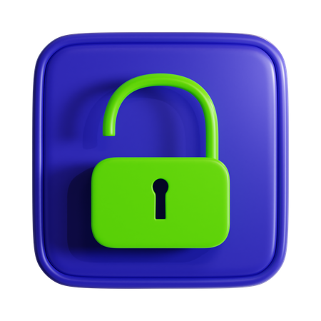 Lock Open  3D Icon