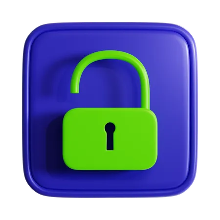 Lock Open  3D Icon