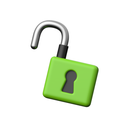 Lock Open  3D Icon
