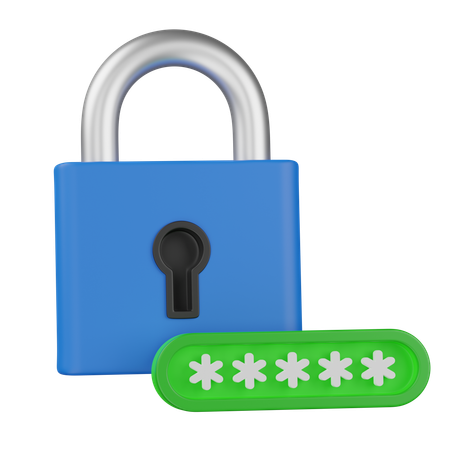 Lock password  3D Icon